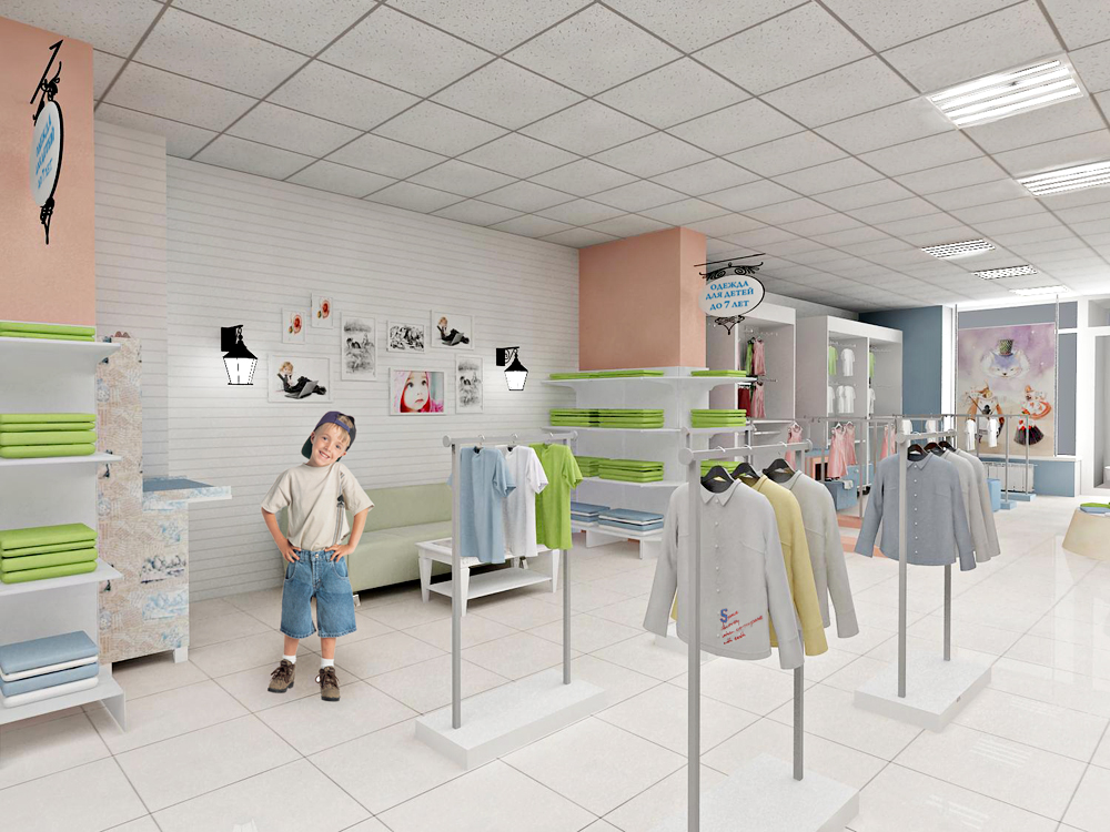 Дизайн-проект магазина детской обуви 